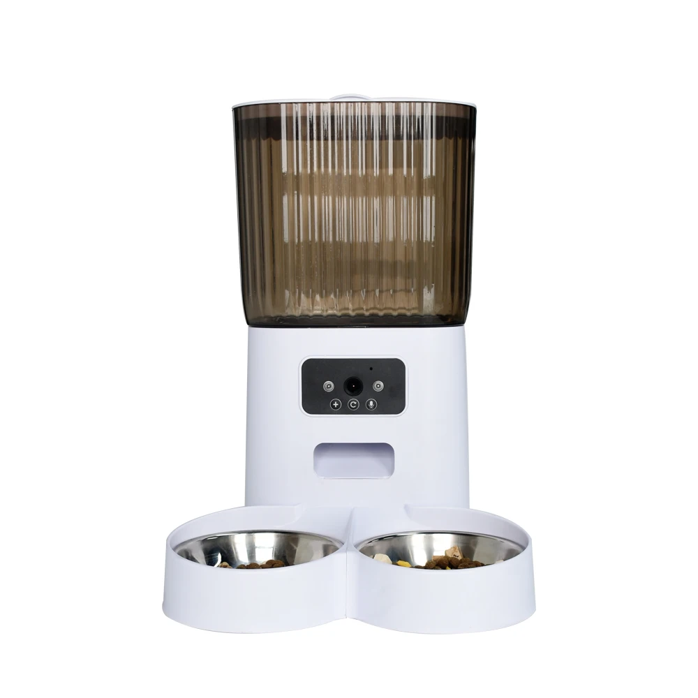 

2024 Hot Sell Dog Cat Smart Pet Feeder Wifi Mobile Phone App Remote Control Microchip Automatic Pet Feeder With 6L