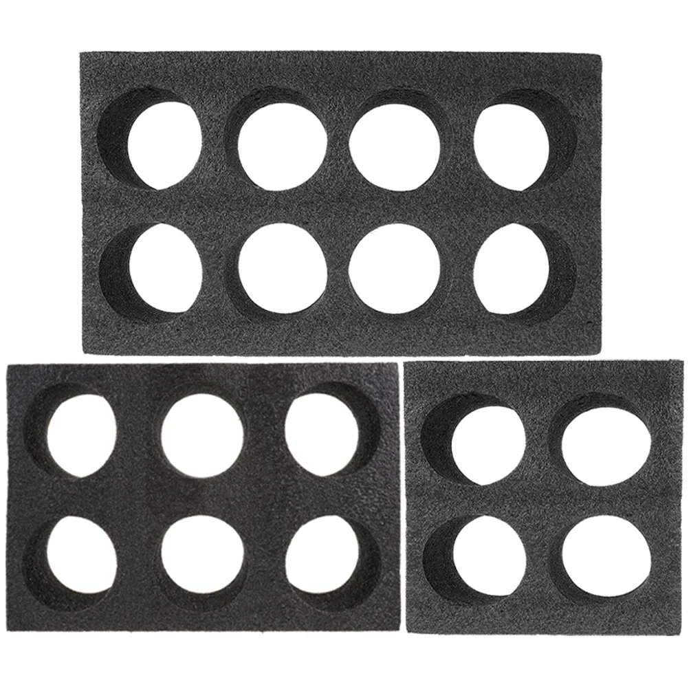 

3pcs Cup Holder Drink Carrier Tray Takeout Packing Milk Tea Tray Coffee Carrier Beverage Accessory Pearl Cotton Safe Food Trays
