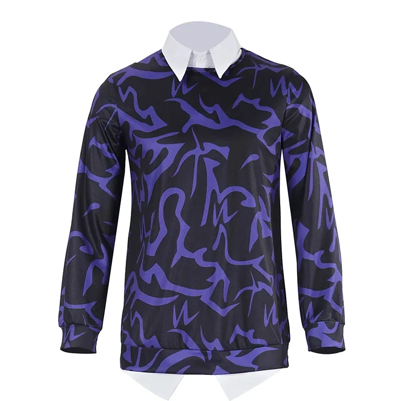 KPop Saja Boys Baby Cosplay Costume Men Shirt T-shirt Tops Fake 2 pieces Halloween Carnival Party Role Playing Suit Clothing