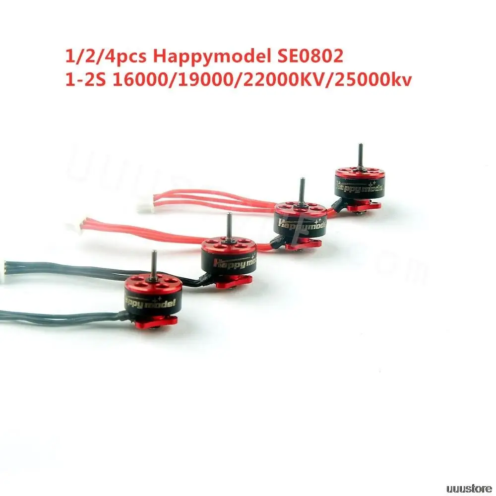 Happymodel 1mm SE0802 0802 1-2S 16000KV 19000KV 22000KV 25000KV Brushless Motor for Mobula7 Snapper7 Mobula6 RC Drone FPV Models