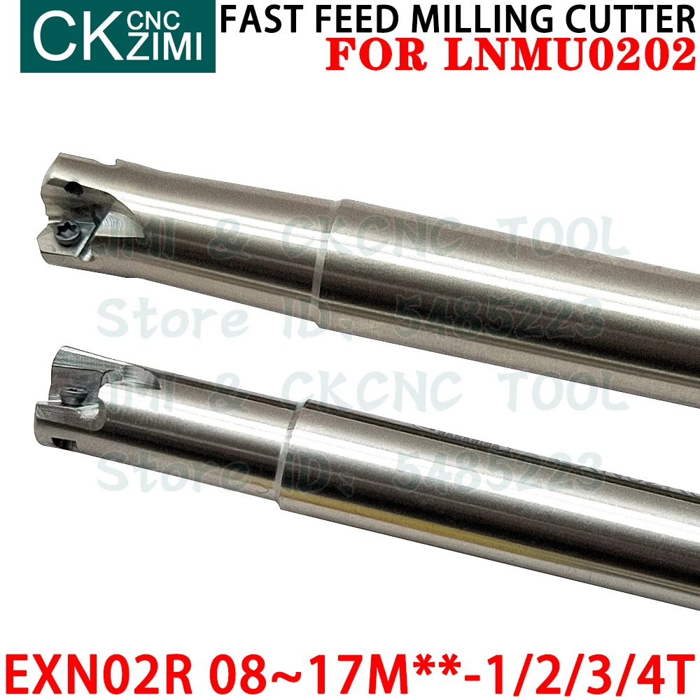 EXN02R 1/2/3T 08 09 10 12 13 14 15 16 17 M10 M12 M14 M16 قاطعة طحن سريعة التغذية حامل أداة قابلة للفهرسة ساق من فولاذ التنغستن أدوات قطع ثقيلة أدوات مخرطة معدنية لـ LNMU0202 LNMU 0202 إدخالات طحن
