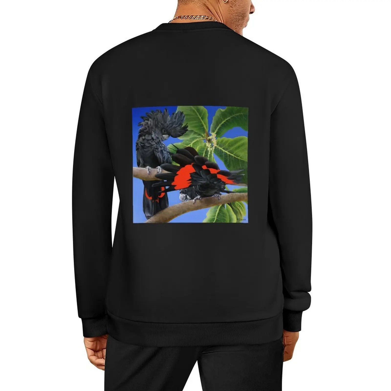 

Red-tailed Black Cockatoos Pullover men wear tracksuits men's coat blouse hooded sweatshirt for men