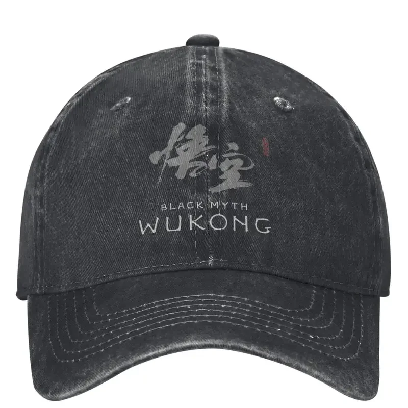 Black Myth Wukong Monkey King Game Baseball Caps Stuff Vintage Distressed Denim Casquette Headwear Men Women Activities Caps Hat