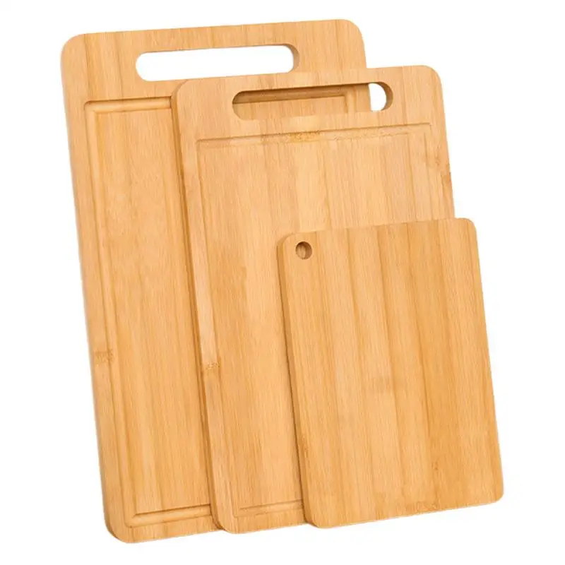 Kitchen Bamboo Cutting Board Double-sided Wall Hangable Chopping Board Kitchen Cutting chopping Mat For Cooking Meat