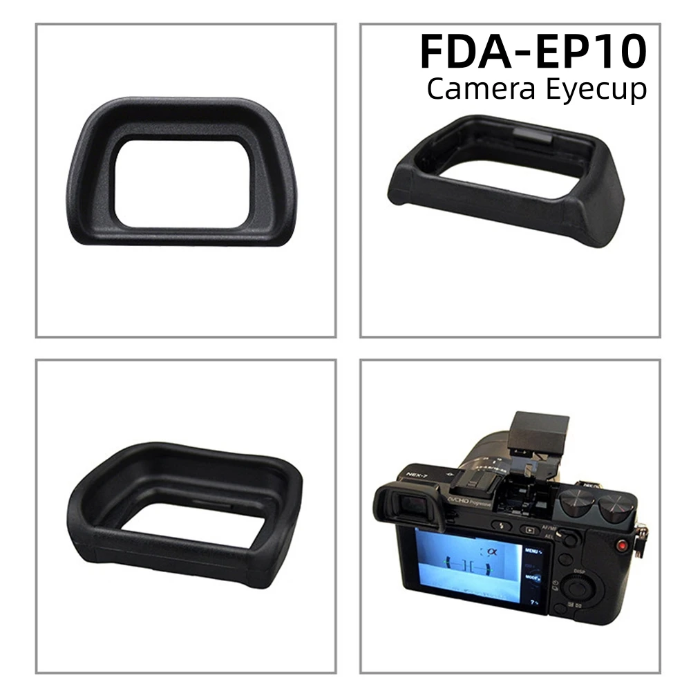 FDA-EP10 Eyecup Viewfinder Eye Cup Replacement for Sony A6000 NEX-7 NEX-6 A6300 A6100 Camera Eyepiece Anti Glare View Protector