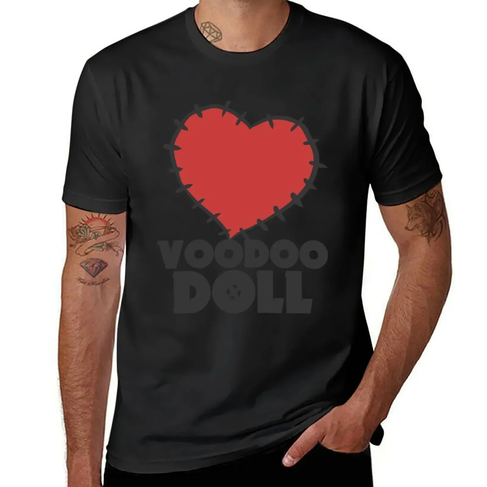 

Alluring Magic Dummy Human Danger Vixx Voodoo Doll Heart pop T-Shirt funny costumes gifts for boyfriend tops outfits for men