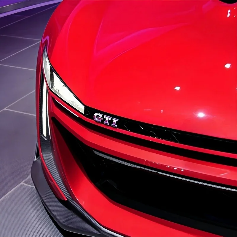 1 قطعة ثلاثية الأبعاد سيارة معدنية جذع شارة ملصقات الجبهة هود شواء شعار للجولف GTI mk2 mk3 mk4 mk5 mk6 mk7 mk8 بولو شارة اكسسوارات #3