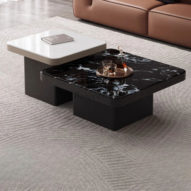 

**2025 new modern simple living room household square tea table side few combination