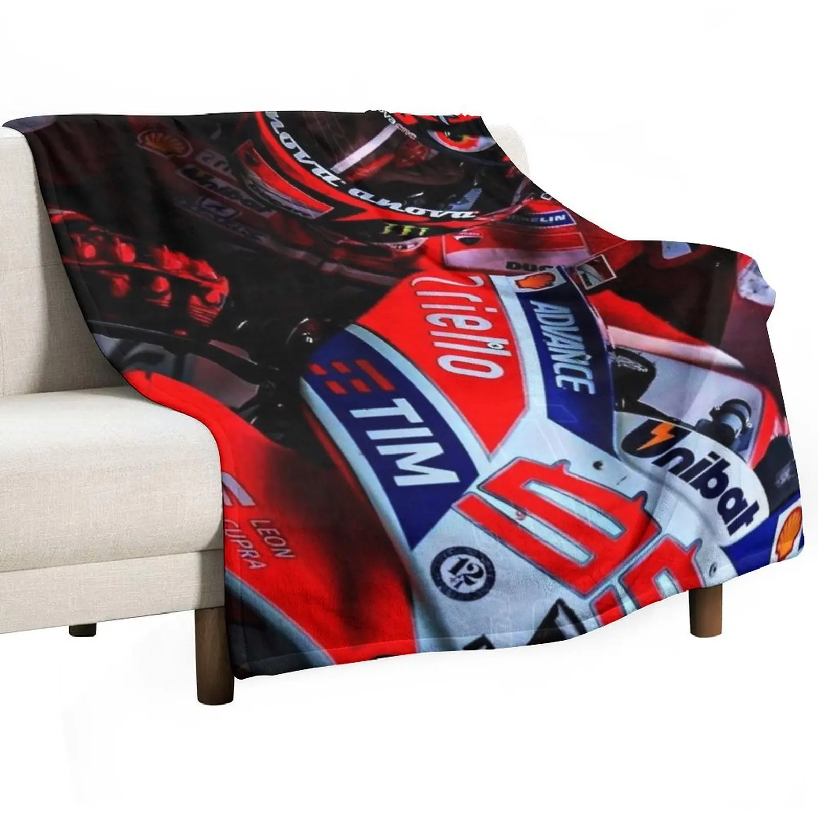 

Jorge Lorenzo Throw Blanket Loose Cute bed plaid Polar Blankets