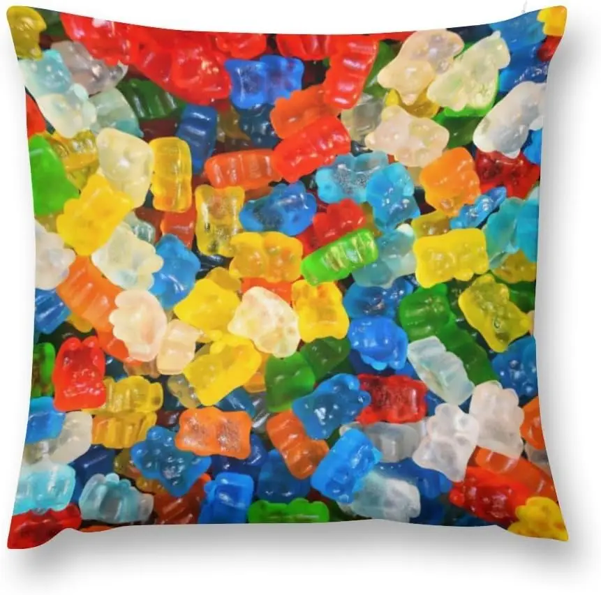 

Волшебный медведь, забавная еда, наволочки, декоративная наволочка, забавный декор, квадратный чехол для дивана