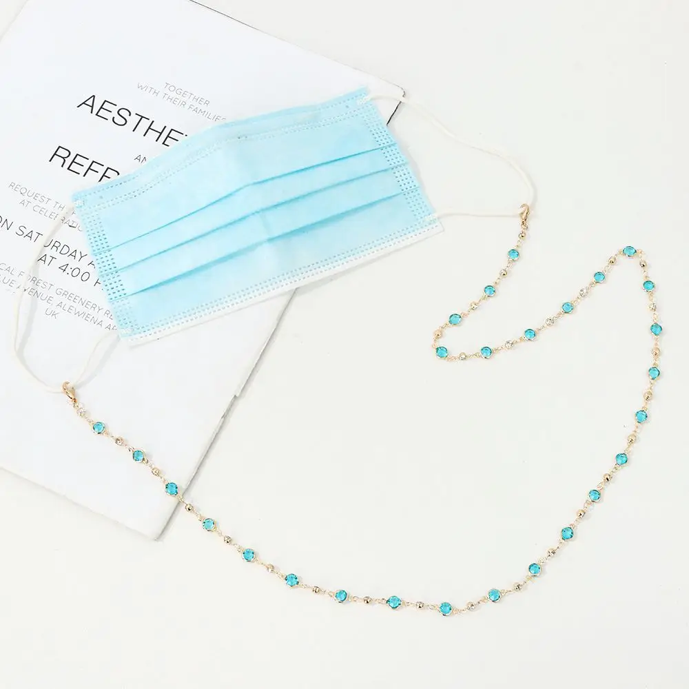Vintage Kristallglas Perlen Brille Halskette Brille Lanyard Brille Kette Brillen zubehör – Detail 10