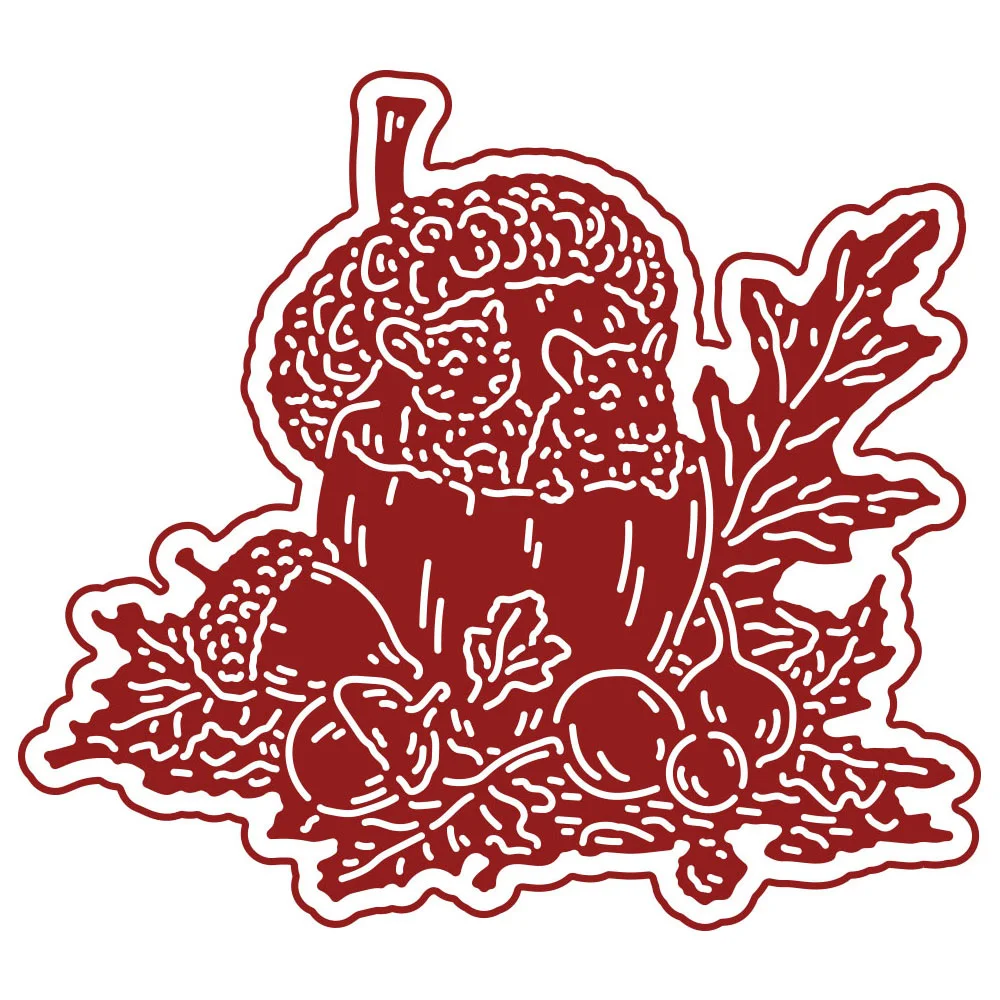 حصاد الخريف توهج يموت قطع معدنية يموت الديكور سجل القصاصات DIY بها بنفسك ورقة بطاقة ألبوم قالب النقش الحرفية #5