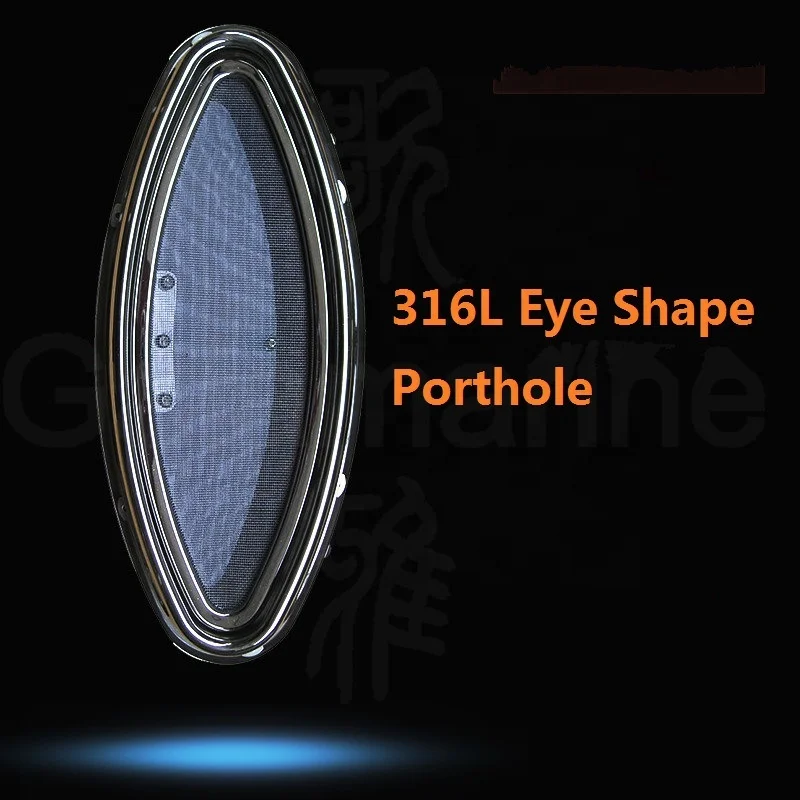 200*460MM 316 stainless steel eye type marine porthole boat window marine eye shaped portlight Boat Accessories Marine Hardware