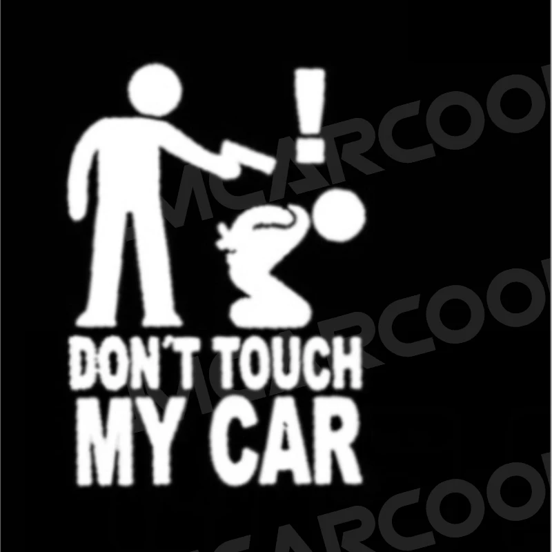 

DONT TOUCH MY CAR Funny Car Sticker Decals Stickers Creative Auto Decal Exterior Decoration Car Window Stickers Accessories Trim