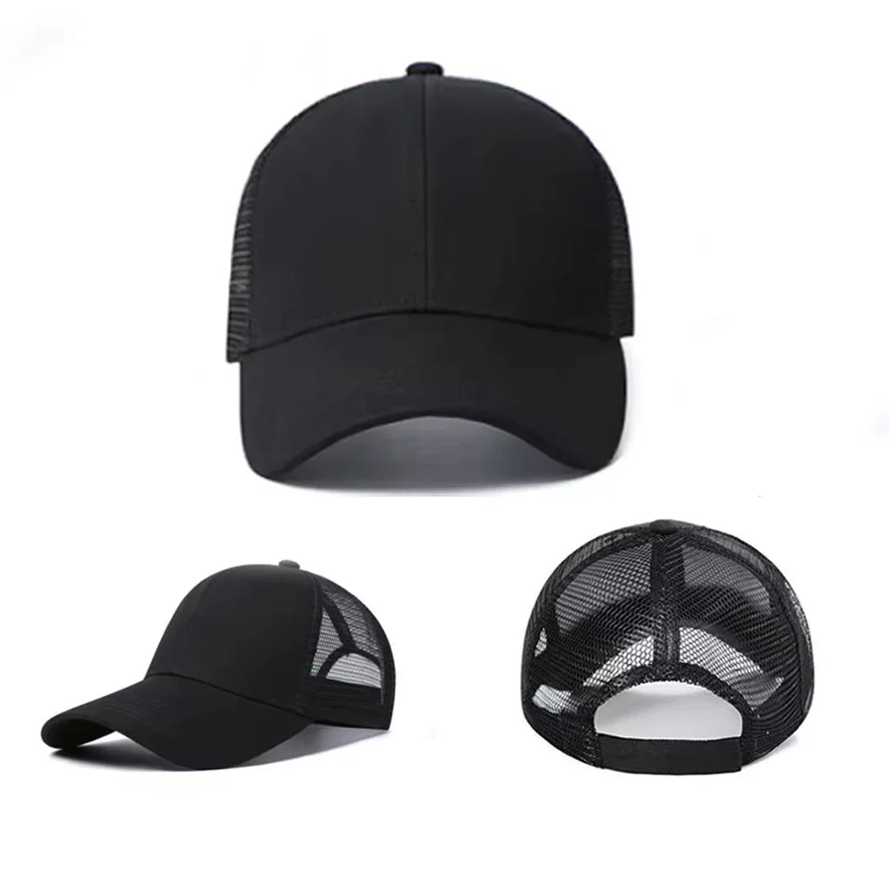 Women UV-proof Visors Hats Men Baseball Hat Pure Cotton Back Buckle Breathable Mesh Caps Wreath Letter Print Street Hip Hop Cap 4