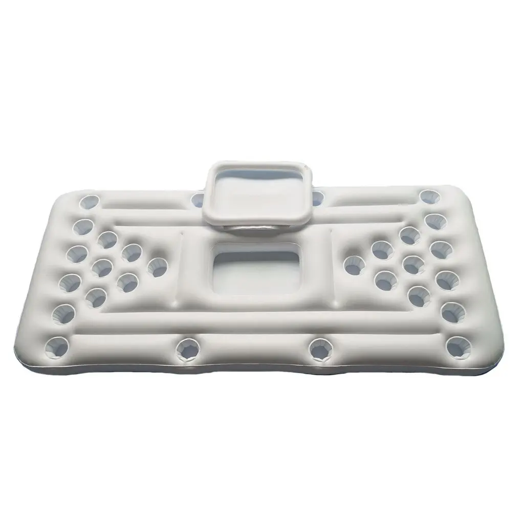 

Inflatable beer table 28 cup hole floating water game table