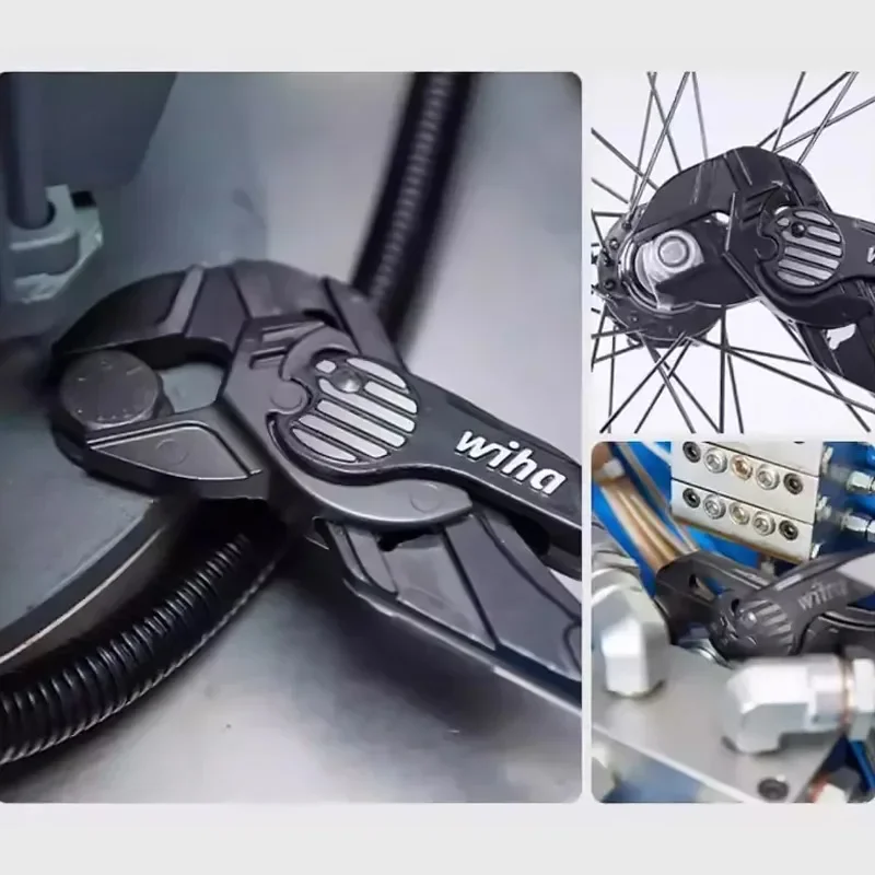 

Wiha 45845 Water Pump Pliers Adjustable Multi-Function Pliers Non-Slip Grip Easy Operation High Workload Cobra Pliers 10 Inches