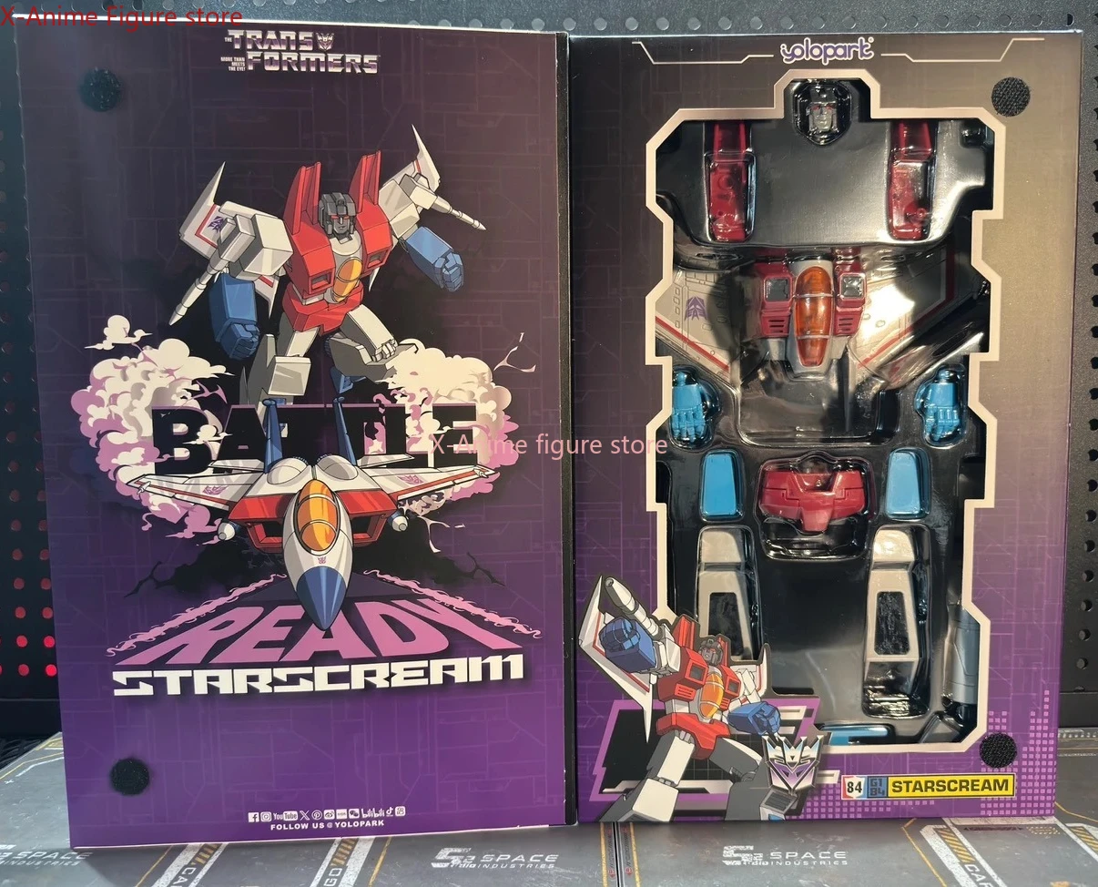 متوفر في المخزون ألعاب محولات هاسبرو نموذج متحرك تم تجميعه مسبقًا G1 Starscream شخصيات الحركة روبوت نموذج هوايات مجموعة هدية