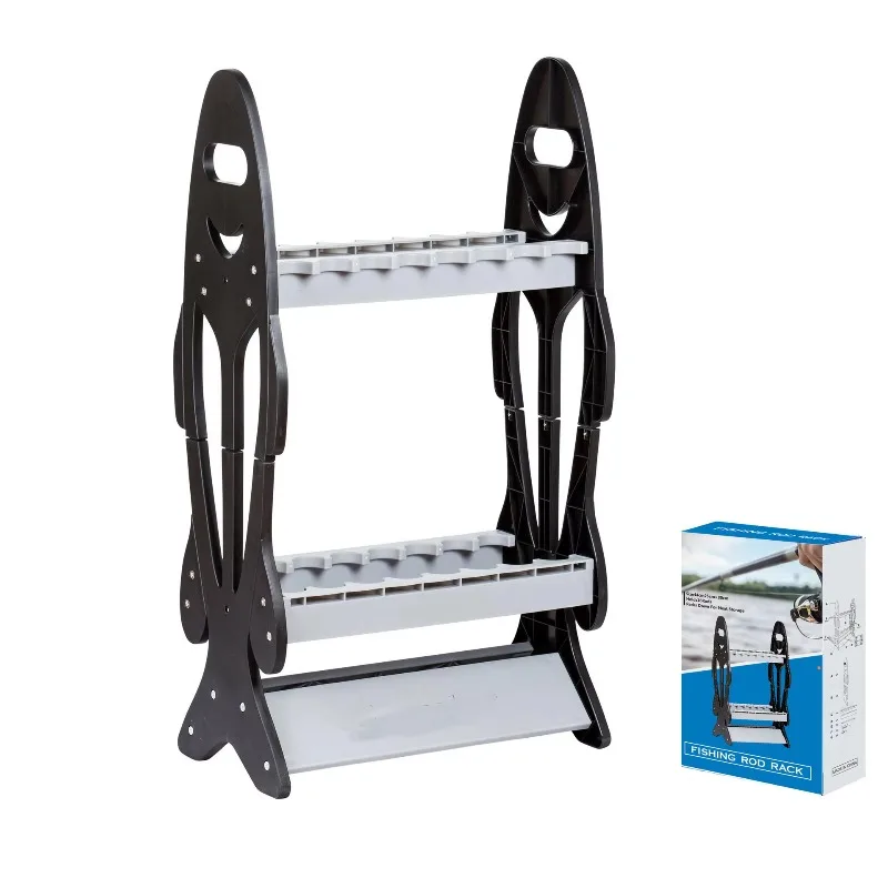 

Lightweight 16-hole ABS removable fishing rod display support frame Copy net pole frame Pod storage rack