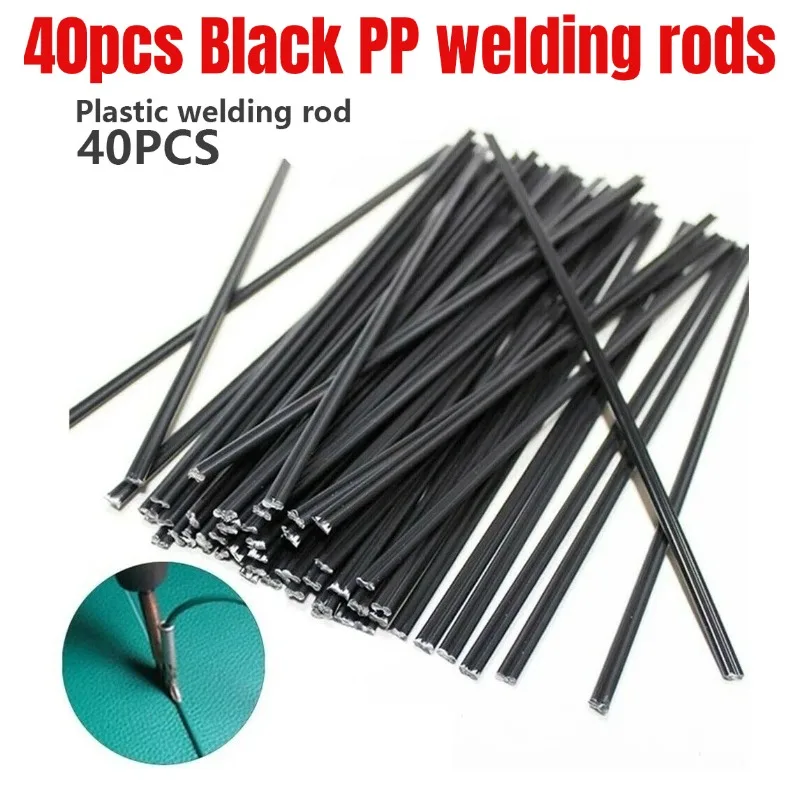 40pcs 200mm PP Black Plastic Welding Rods For Car Bumper Repair Welder Tool Herramientas Ferramentas Taladros Multitool