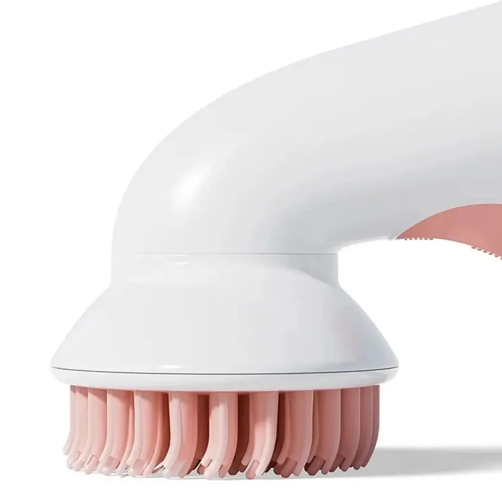 

Long Handle Pet Bathing Brush Soft Silicone Relaxing Dog Hair Cleaning Tool Large Capacity One-click Dispenser