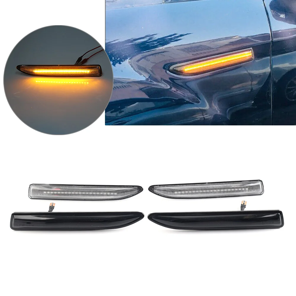 

1Pair Car LED Dynamic Side Marker Light Turn Signal Lamp For Ford Mondeo Mk4 Hatchback Saloon Estate Turnier BA7 2007-2015