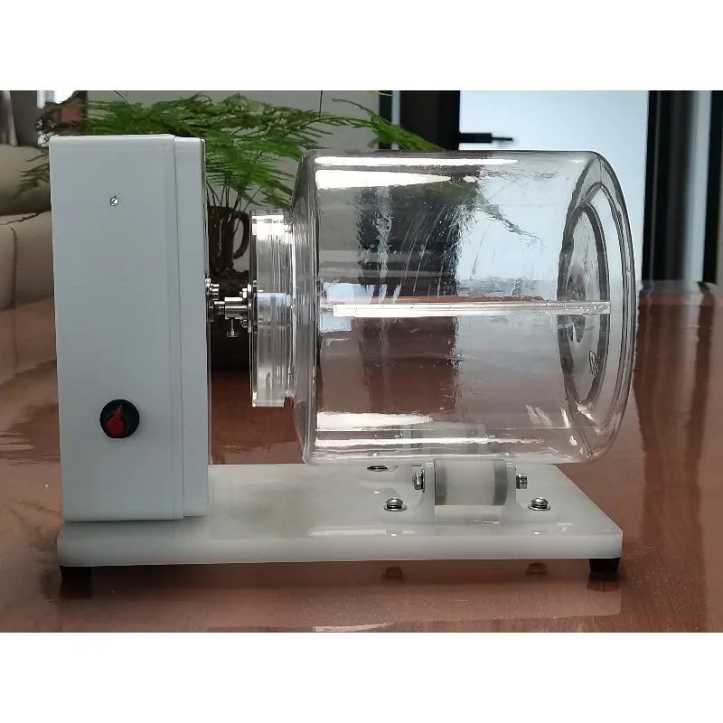 Mini Electric Roller Polisher, Variable Speed Desktop Rotary Tumbler, 12W Low Noise Polishing Machine for Small Parts, 100x150mm