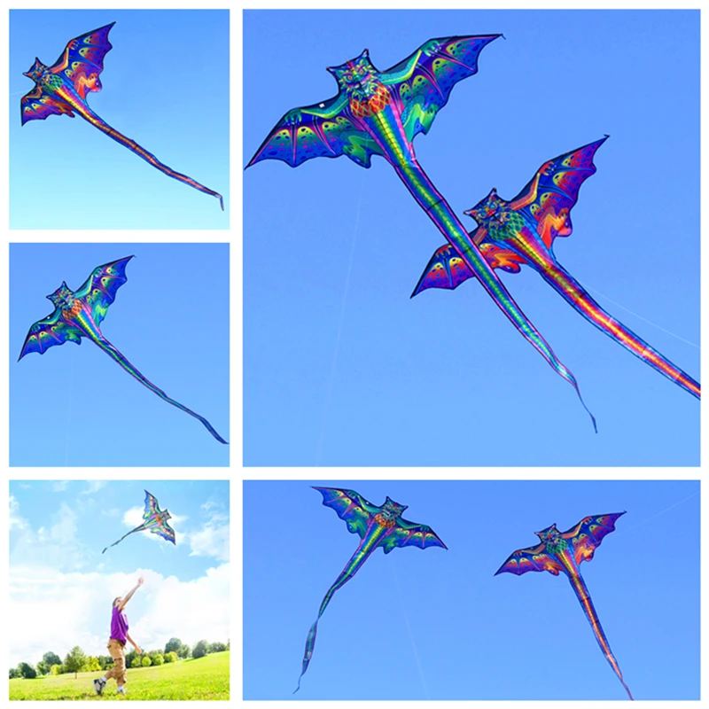 free shipping 3d dragon kite for kids kite nylon toys flying eagle kites children kite line weifang bird kite steering kite fun