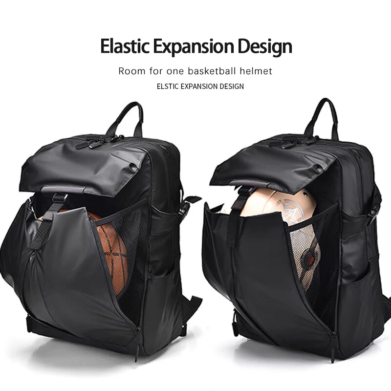 Large Travel Bag for Women and Men Black with Waterproof Carry On Hiking Expanded Capacity For 17.3 Inch Backpack Laptop Bag