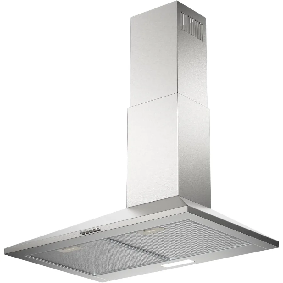 شفاط المطبخ على الحائط 30 بوصة مع 450 CFM مروحة عادم عالية الأداء تصميم قابل للتحويل بدون أنابيب للمطبخ الفعال