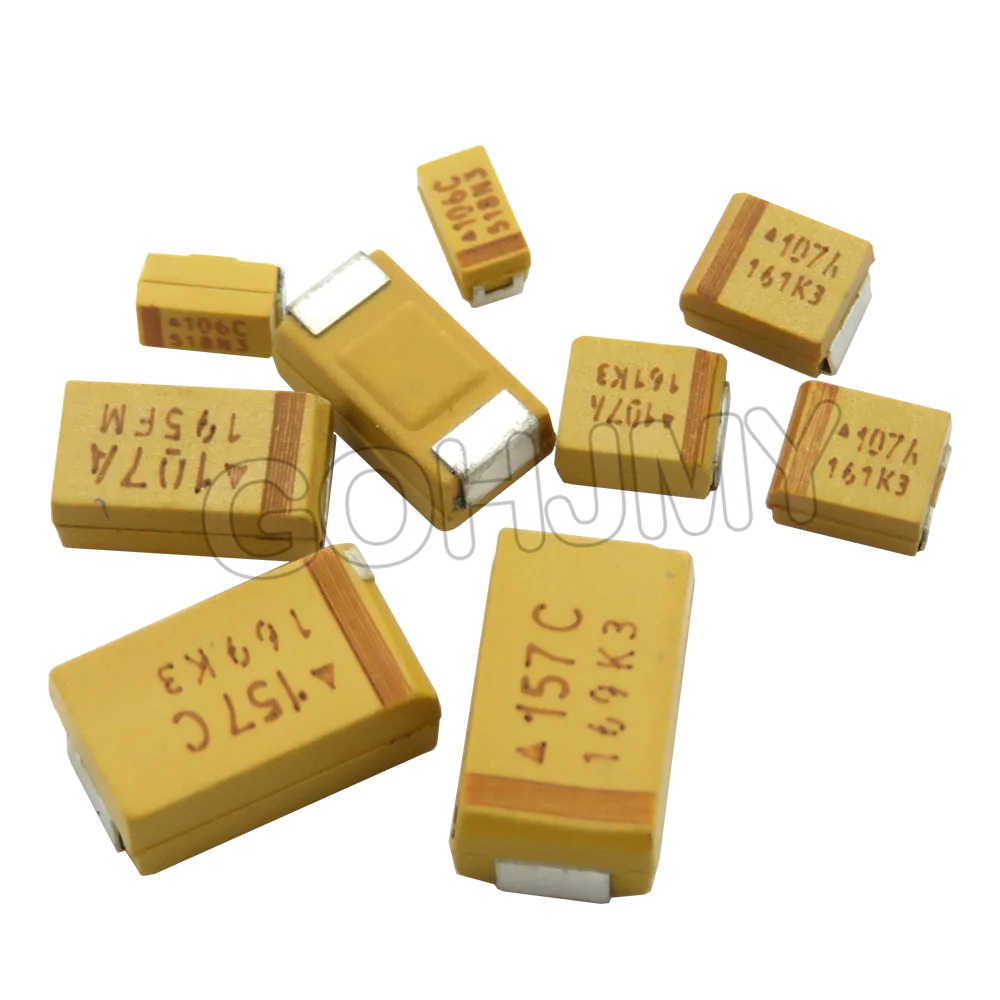 10PCS A B C D Type Tantalum Capacitor 100UF 150UF 220UF 330UF 470UF 680UF 6V 6.3V 10V 16V 25V 35V 50V 4.7/6.8/10/15/22/33/47UF