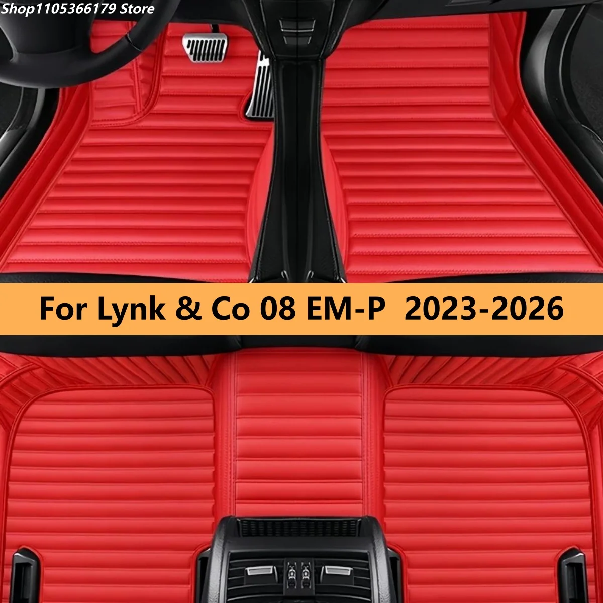 Custom Car floor Mats Fit For Lynk & Co 08 EM-P 2023 2024 2025 2026 Car Leather Carpet Pads Auto Full Set Foot Mat Rugs