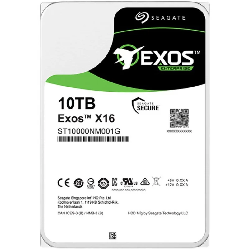 NEW ST10000NM001G Seagate 10TB Exos X16 512e 3.5 SATA 6Gb/s Enterprise Hard Drive