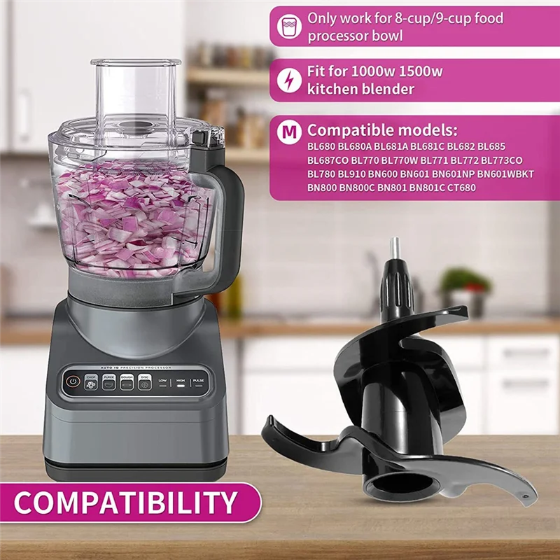 Pengganti AA96 untuk Pisau Blender, untuk Suku Cadang Pengganti Blender untuk Pitcher Ni-Nja 64 Oz BN601 BN801