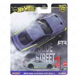 2024 FPY864 HOT WHEELS 1:64 SLIDE STREET 2018 ford mustang rtr spec 5 diecast alloy car model