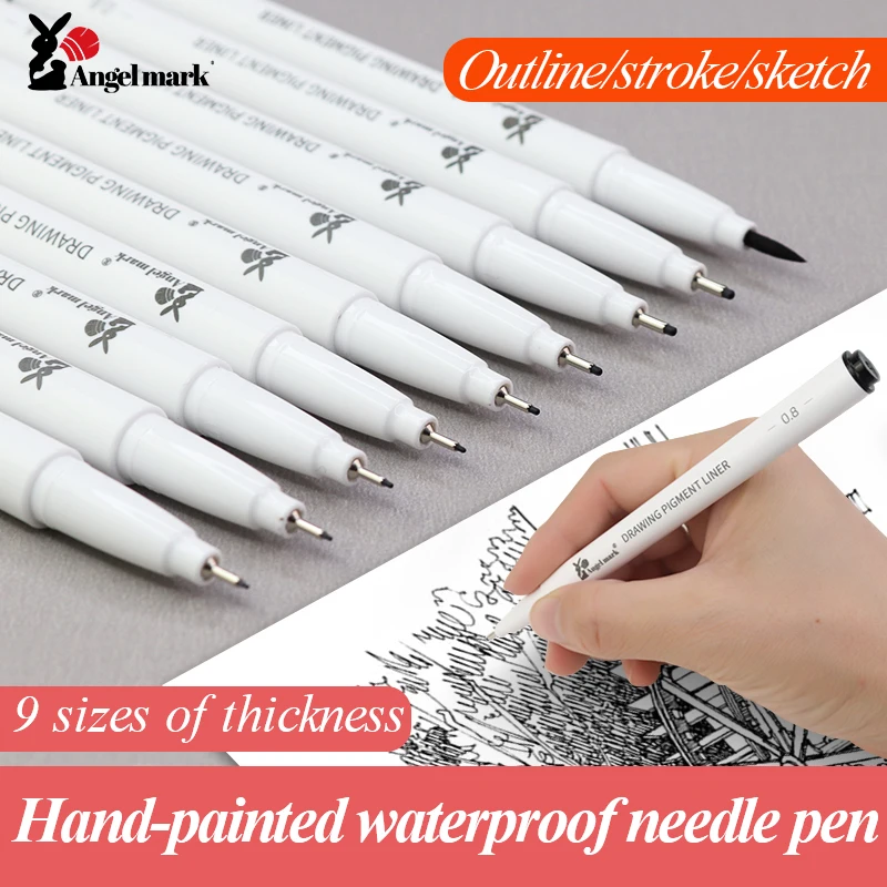 

Angel Mark Professional Drawing Needle Pen Set Art Markers Hand-painted Painting Sketch Fineliner Sketching School Supplies