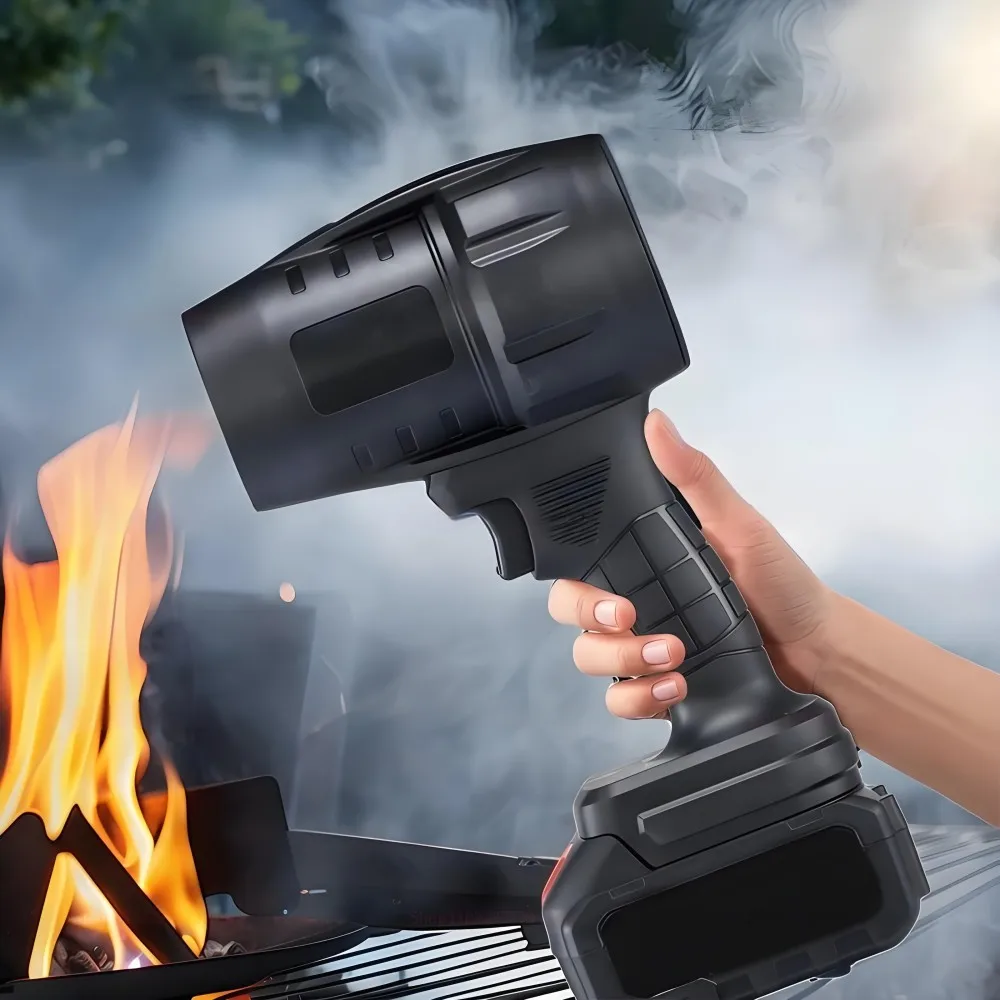 Gwałtowny wentylator turbinowy do suszarki do włosów do czyszczenia opadłych liści, kurzu z komputera, śniegu i piasku. Mocna dmuchawa elektryczna (bez baterii)