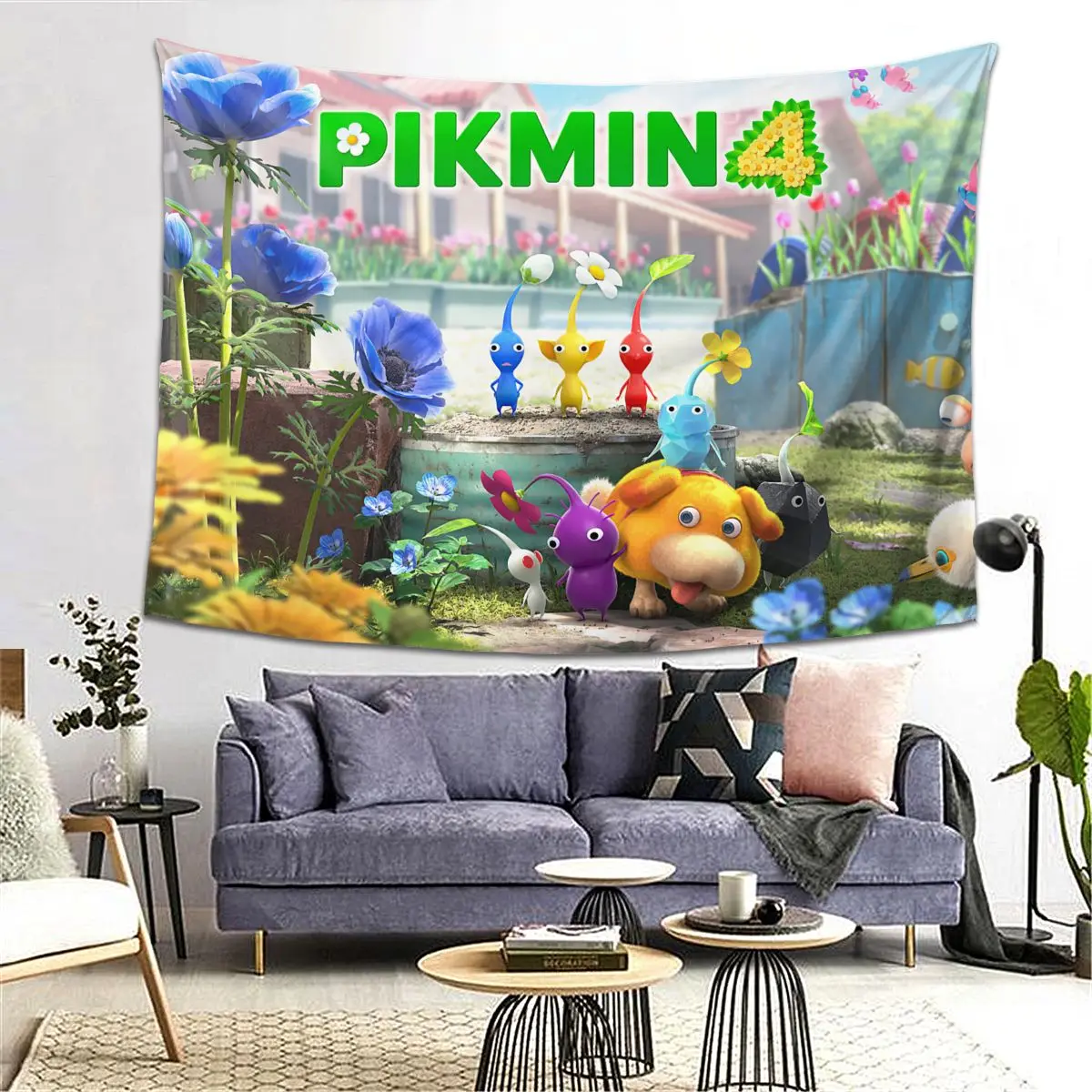 

Pikmin гобелен украшение художественные эстетические гобелены для гостиной спальни дома настенная ткань настенная подвеска