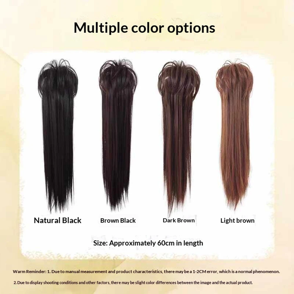 Synthetic Clip-In Ponytail Extension - usage example