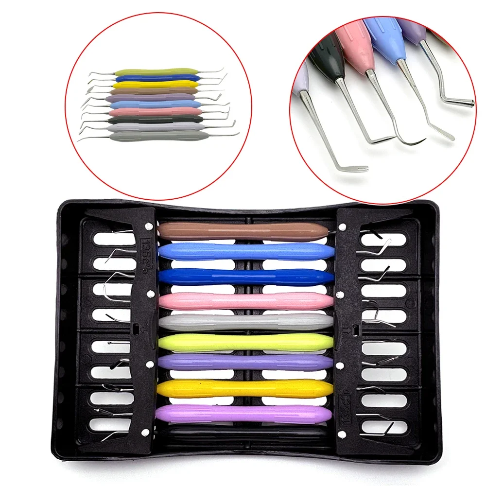 10Pcs Autoclavable Dental Composite Resin Spatula Set Silicone Resin Filler Instruments for Dentist Aesthetic Restoration
