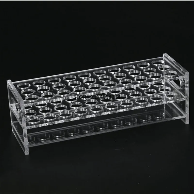 1Piece/Lot Plastic Test Tube Rack Holder, Organic Glass Test Tube Stand Support, Rack for Tubes Diameter 13mm 30/40/50holes