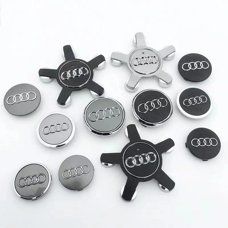 4 stücke 60mm 61mm 68mm 69mm 135mm Auto Styling AUDI Rad Center Cap hub Abdeckungen Abzeichen für A3 A4 A5 A6 A7 A8 S4 Auto Zubehör