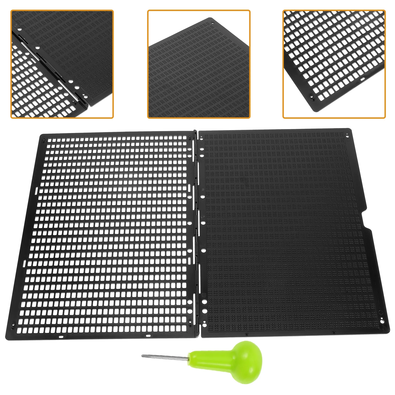 Braille Tablet Accessory Plate with Stylus Electronic Blind Board Writing Plastic Leaning for Blinds