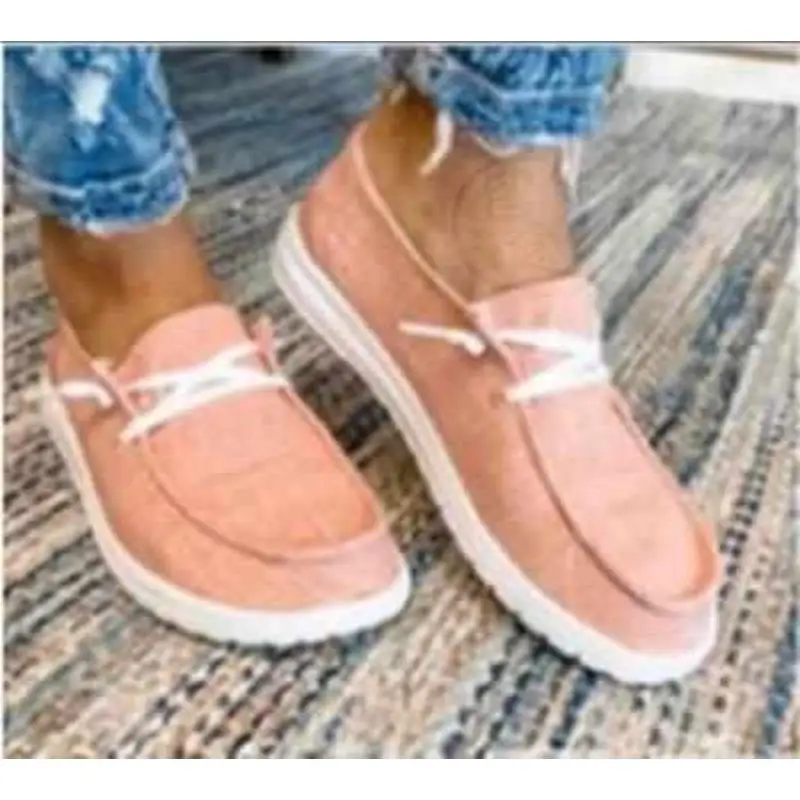 

Летняя парусиновая повседневная легкая женская обувь Single oes Sweet Sle без шнуровки Faion oes Нескользящая удобная обувь на плоском каблуке