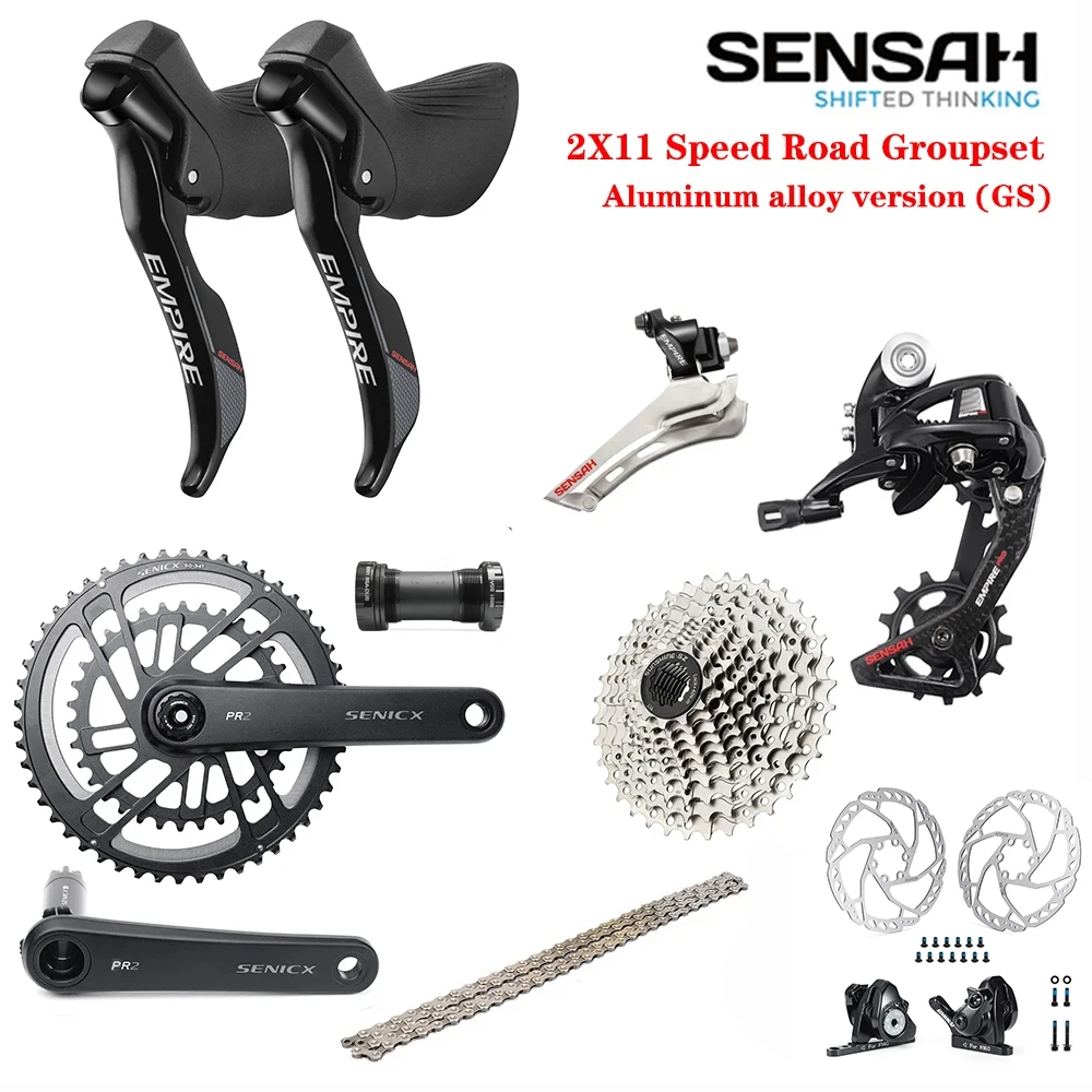 

SENSAH EMPIRE 2x11 Speed, 22s Road Groupset, for Road bike Bicycle 5800, R7000 Aluminum alloy version GS