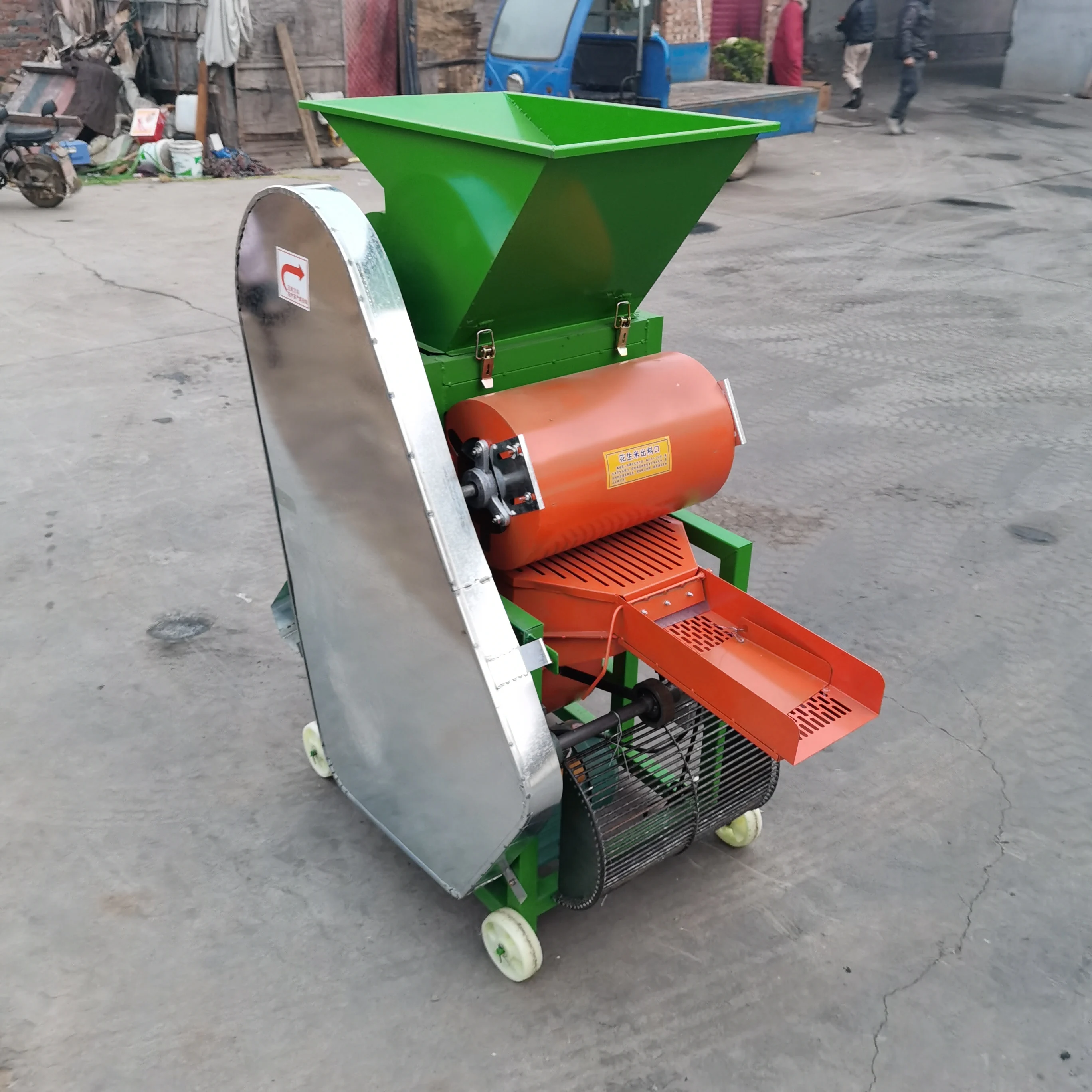 Large Scale Peanut Shelling Machine High Efficiency Automatic Peanut Peeling Machine Industrial Oil Processing Workshop Equipmen