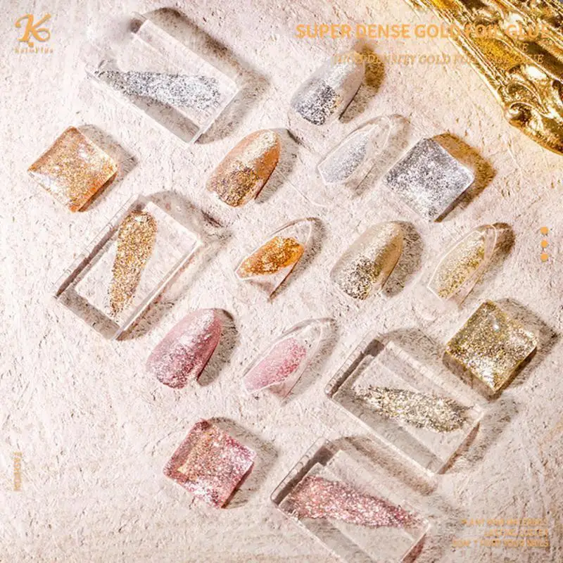 Metal Line Nail Polish Gel Glitter Vernissen Shiny Top Base Coat Voor Nagels Set Semi Permanente Voor Manicure Nail Art TSLM1