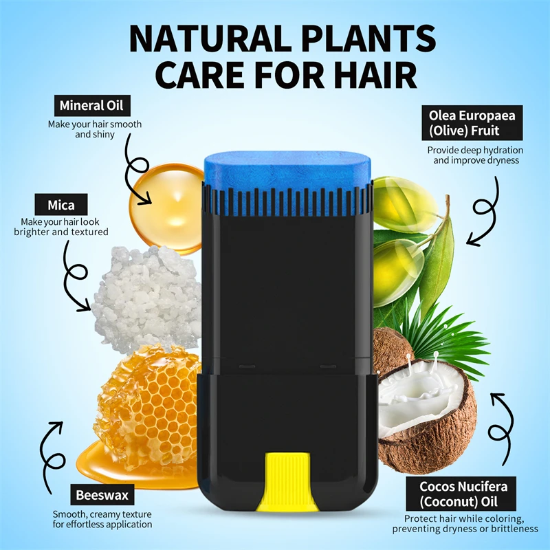 Temporary Hair Color Dye Chalk Disposable Hair Dye Stick Long-Lasting Color Style for Colour Party Professional Hair Dye Powder