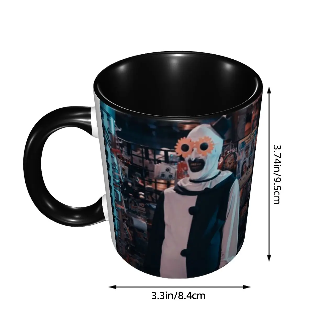 Customized Terrifiers Girl Halloween Horror Movie Coffee Mugs DIY Ceramic Milk Tea Cup
