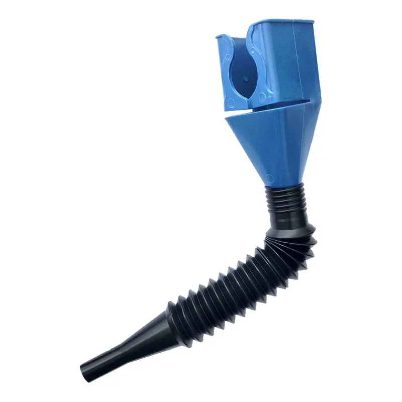 Plastic Car Refueling Funnel Motorcycle Long Stem Oil Funnel Tools Detachable Hose Gasoline Oil Water Fuel Petrol Filling Tool